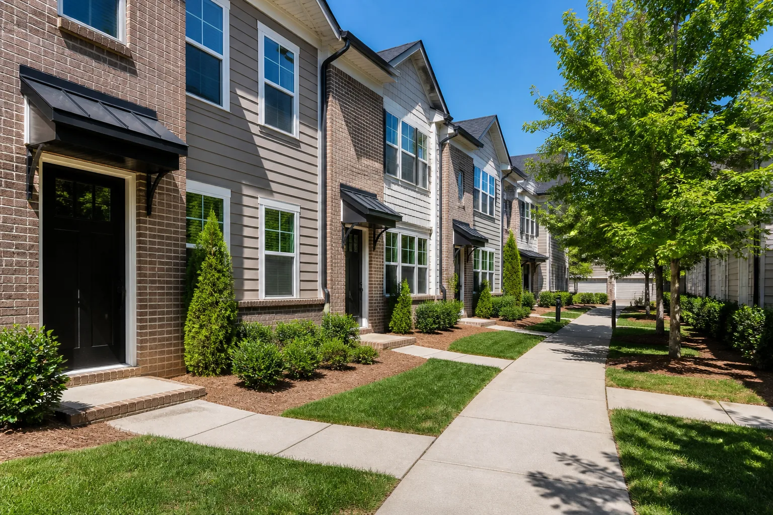 Well-maintained Charlotte townhome community